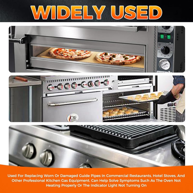 DRELD Range Oven 3/16" OD X 20" Copper Pipe Bendable Pilot Burner Tube with 2065643 Pilot Valve, Compatible with Tri Star Manufacturing 2065643 Pilot Adjusting Valve, Fit for Hotel, Kitchen Gas Equipment - Image 5